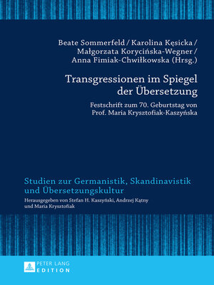 cover image of Transgressionen im Spiegel der Übersetzung